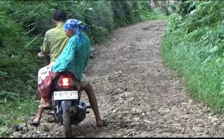 Ruas Jalan Belum Tersentuh Perbaikan Sejak Zaman Belanda, Warga Gondang Jember Merasa Tidak Merdeka