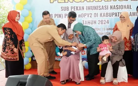 Lamongan Gencar Lakukan Sub Pin Polio Meski Lampaui Target Nasional