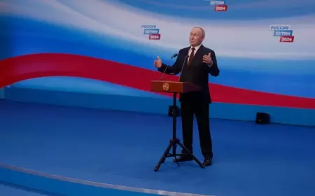 Vladimir Putin Menang Telak Lebih Dari 85 Persen dengan Tiga Kandidat Lain Non Oposisi