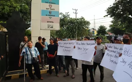 Datangi Mapolres, Warga Kota Kediri Minta Polri Tetap Jaga Integritas