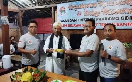 Prabowo – Gibran Ditetapkan Pemenang Pilpres, Relawan Suket Teki Nusantara Gelar Tasyakuran