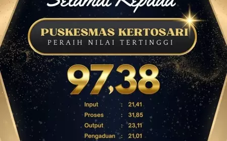 Layanan Publik Puskesmas Kertosari Banyuwangi Raih Nilai Tertinggi dari Ombudsman
