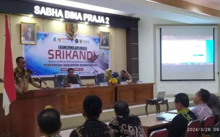 Pj Bupati Bondowoso Launching Aplikasi Srikandi, Ini Tujuan dan Keuntungannya