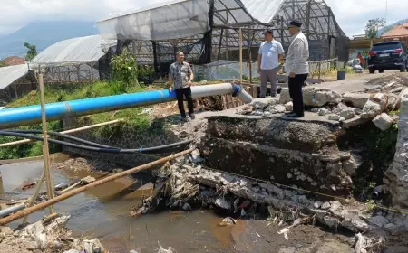 Jembatan Kali Paron Batu Dirampungkan Sebelum Lebaran
