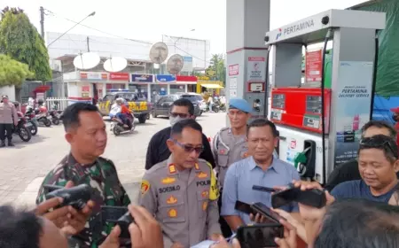 Polsek Jombang Pastikan Pasokan BBM Aman Jelang Mudik Lebaran 2024