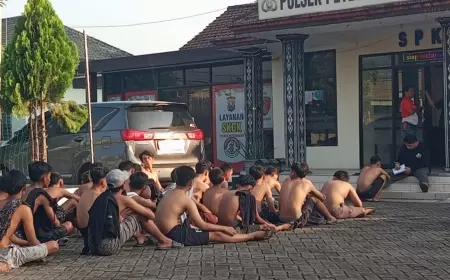 Balap Liar di Jombang Resahkan Warga, Polisi Amankan Puluhan Remaja Ingusan