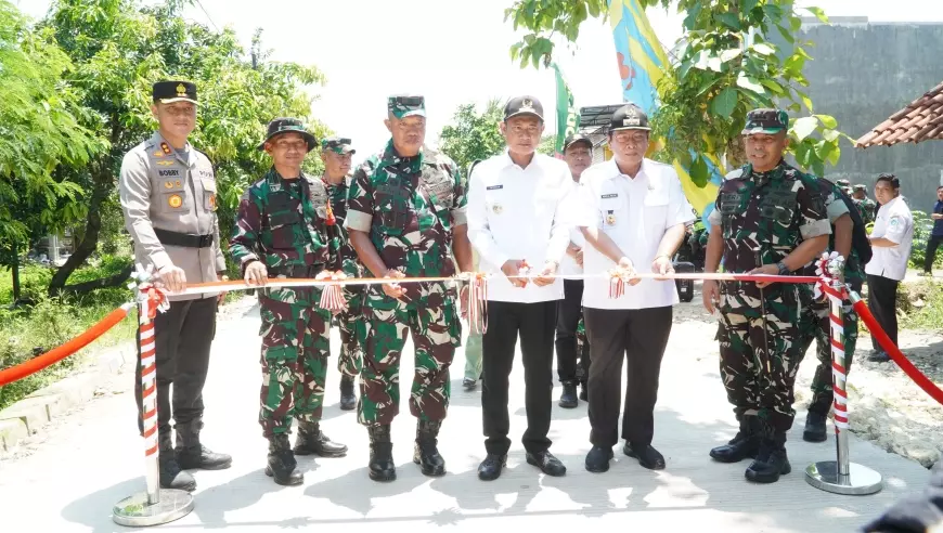 Kolaborasi TNI - Pemkab :TMMD Perkuat Ketahanan Pangan Lamongan