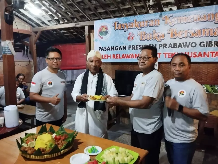 Prabowo – Gibran Ditetapkan Pemenang Pilpres, Relawan Suket Teki Nusantara Gelar Tasyakuran