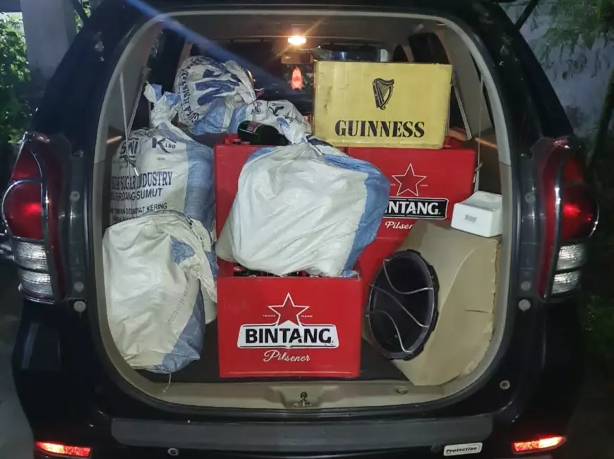 Timsus Saber Miras Polres Jombang Bekuk 7 Penjual, Sita 1.650 Botol Miras
