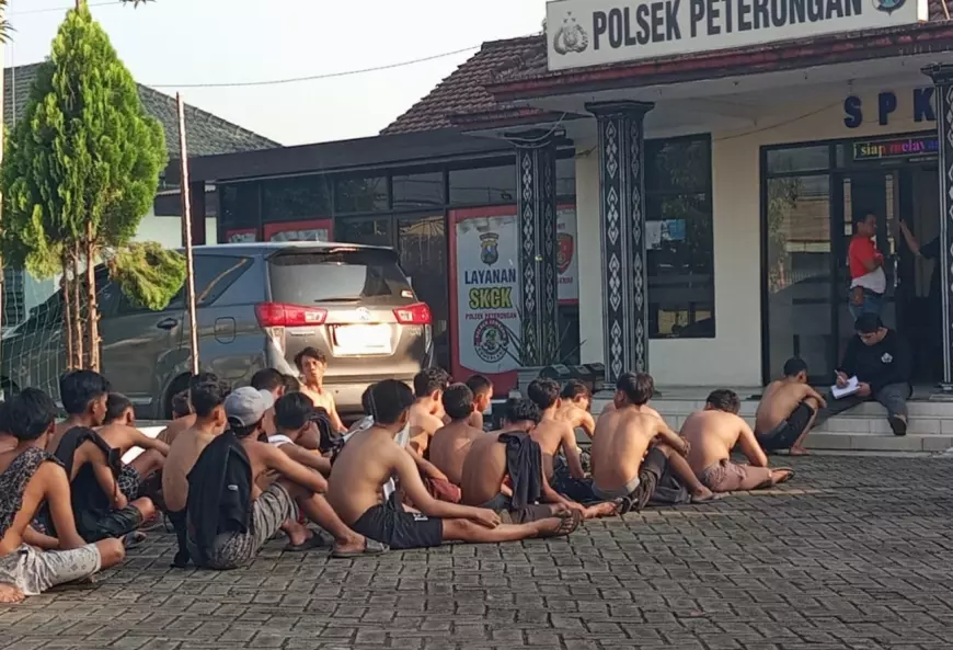 Balap Liar di Jombang Resahkan Warga, Polisi Amankan Puluhan Remaja Ingusan