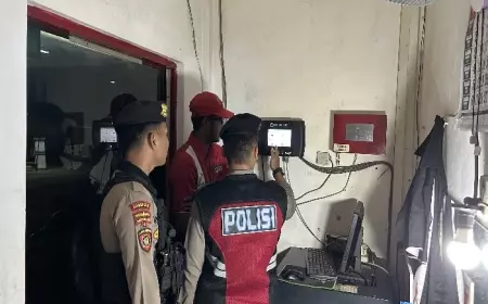 Pastikan Tak Ada Kecurangan, Polres Probolinggo Kota Cek Sejumlah SPBU