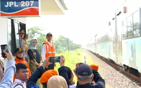Pastikan Keselamatan Warga, Palang Pintu dan Pos Jaga Perlintasan Kereta Api Kabupaten Blitar Diresmikan