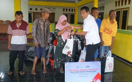 Jelang Lebaran, SIG Pabrik Tuban Berbagi Ceria Santuni Anak Yatim dan Salurkan Ribuan Paket Sembako