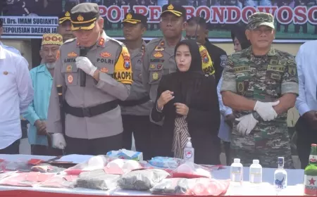 Puluhan Kasus Kejahatan di Bondowoso Terungkap