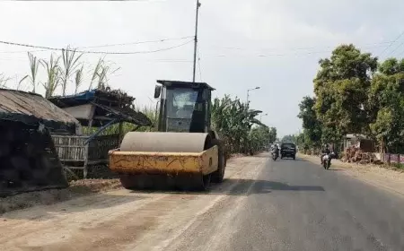 Mendekati Mudik Lebaran, Dinas PUPR Kebut Perbaikan Jalan