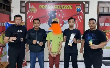 Polsek Jombang Tangkap Resedivis Lulusan Sarjana Dalam Kasus Narkoba
