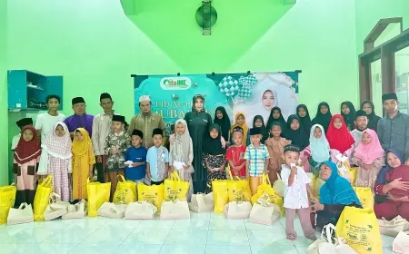 Momen Ramadan Aktivis Perempuan Jombang Santuni 40 Anak Yatim Piatu, Ini Alasannya!
