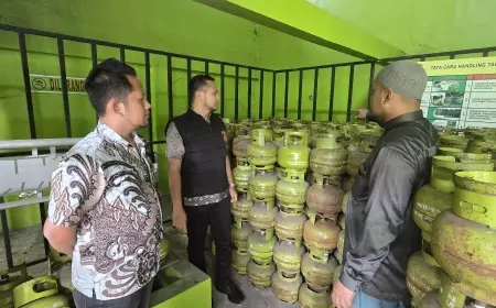 Jelang Lebaran, Satreskrim Polres Pasuruan Sidak Kesediaan Elpiji Melon