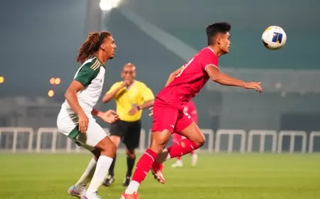 Tim U-23 Indonesia Kalah di Ajang Uji Coba Lawan Arab Saudi