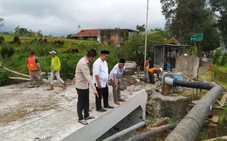 Lebaran 2024, Jembatan Kali Paron di Kota Batu Bisa Dilewati