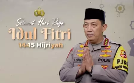 Kapolri Ucapkan Selamat Hari Raya Idul Fitri 1445 H