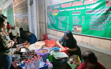 Mencicipi Nasi Tumpang Pedas Tingkat Dewa di Lesehan Jalan Dhoho Kediri