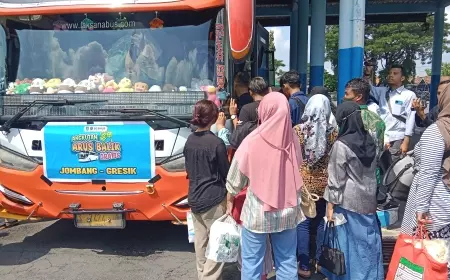Empat Armada Bus Angkut 145 Orang Penumpang Balik Gratis Lebaran 2024 Dari Jombang