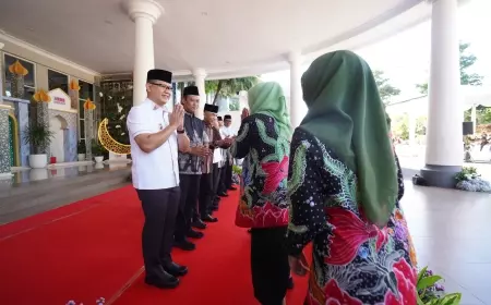 Gelar Halal Bihalal, Pj Walikota Batu Apresiasi Kinerja ASN dan Forkopimda Dalam Pelayanan