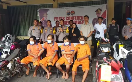 Polres Jember Gulung Sindikat Curanmor 21 TKP