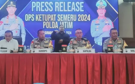 Polda Jatim Catat Operasi Ketupat Semeru 2024  Tekan Gangguan Kamtibmas dan Pelanggaran Lalu Lintas 43 Persen