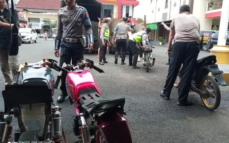 Polres Jember Sita 25  Motor Terlibat Aksi Balap Liar   