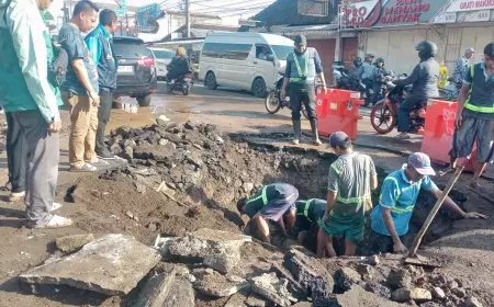 Kerusakan Jaringan Pipa Transmisi di Ranugrati, Tugu Tirta Respon Cepat Lakukan Perbaikan