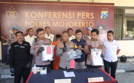 Polres Mojokerto Amankan Oknum Kades Diduga Korupsi Dana Desa