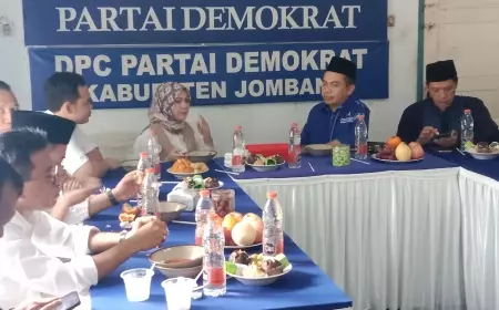 DPC Gerindra Jombang Kunjungi Markas Partai Demokrat, Jajaki Potensi Koalisi Jelang Pilbup