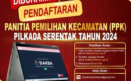 Pendaftaran Calon Anggota Panitia Pemilihan Kecamatan