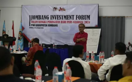 Rangkaian HPN 2024, PWI Jombang Gelar 'Jombang Investment Forum' Bareng Pelaku Usaha