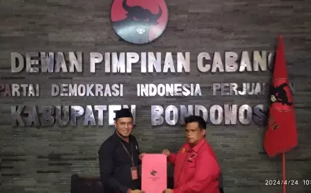 Fauzi Daftar Bacabup Bondowoso Lewat PDI Perjuangan