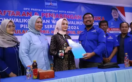 Demokrat Buka Penjaringan Bacalon Wali Kota Kediri, Ketua RSTN Pertama Kali Datang