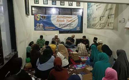Rangkaian HPN, PWI Jember Salurkan Bansos untuk Anak Yatim, Lansia dan Fakir Miskin
