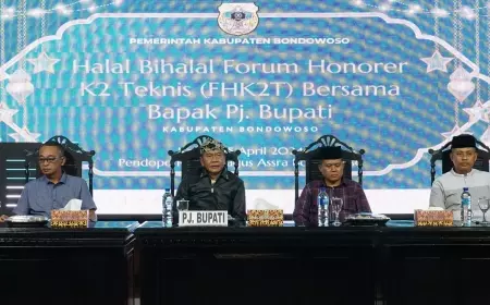 Pj Bupati Bondowoso Janji Perjuangkan Nasib FHK2T Jadi PPPK