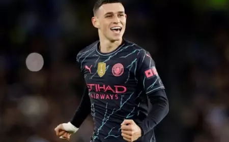 Rekor Phil Foden di Pertandingan Brighton & Hove Albion vs Manchester City