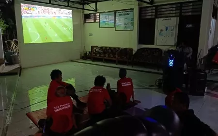 Belasan ODGJ di Jember Nonton Bareng Pertandingan Indonesia vs Uzbekistan