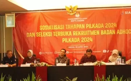 KPU Kota Kediri Paparkan Jadwal dan Syarat Pendaftaran Jalur Independen Pilkada 2024