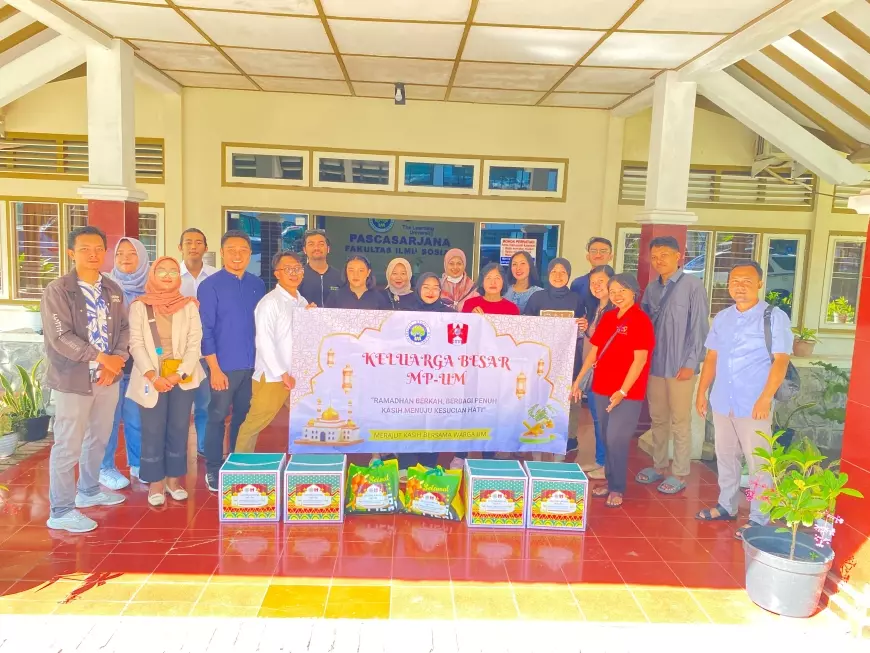 Ramadan Berbagi! Komunitas Merah Putih dan Kader GMNI UM Salurkan 366 Paket Sembako