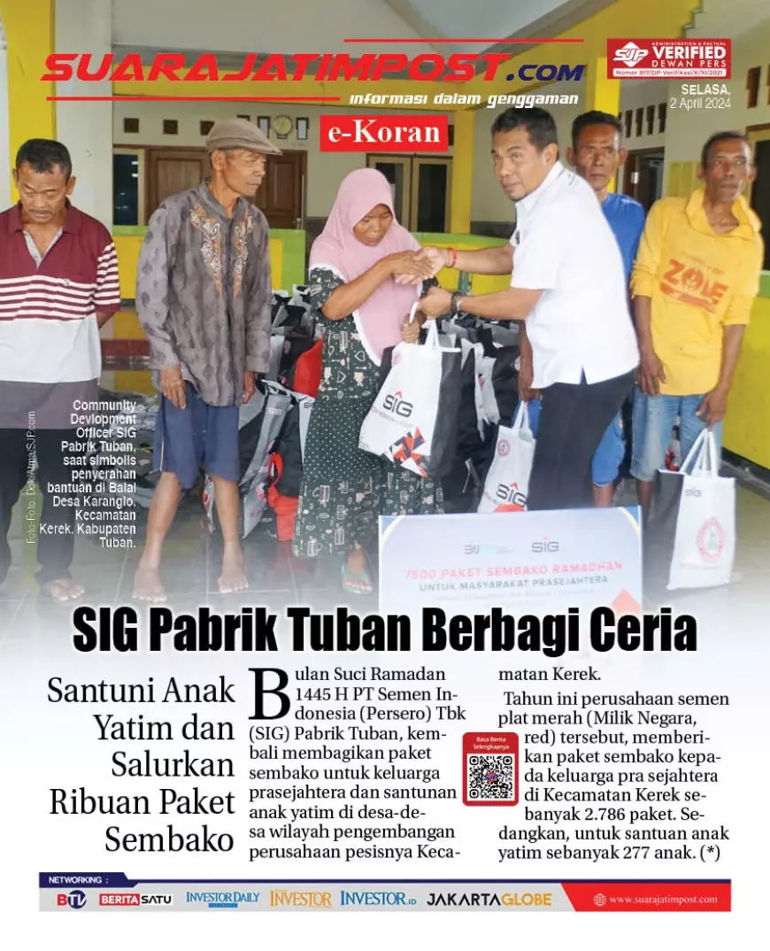 eKoran, Edisi Selasa, 2 April 2024