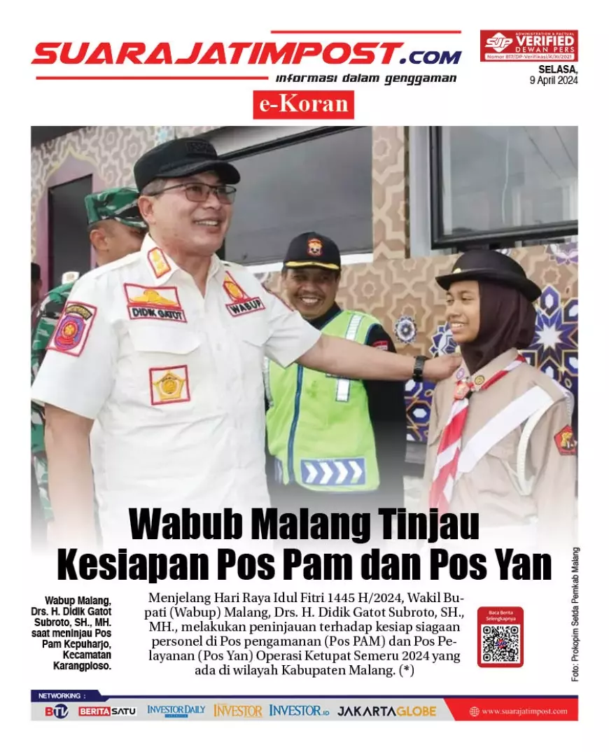 eKoran, Edisi Selasa, 9 April 2024