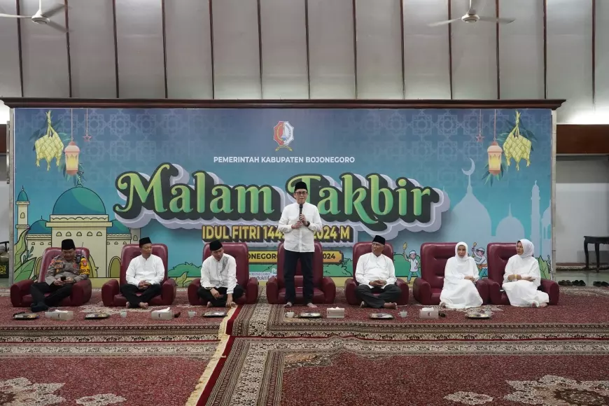 Sambut Idul Fitri, Pemkab Bojonegoro Gemakan Takbir di Pendopo Malowopati