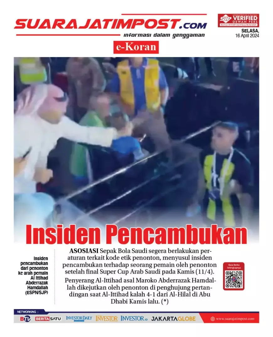 eKoran, Edisi Selasa, 16 April 2024