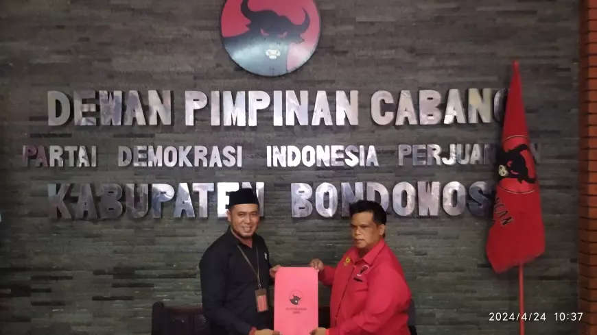 Fauzi Daftar Bacabup Bondowoso Lewat PDI Perjuangan