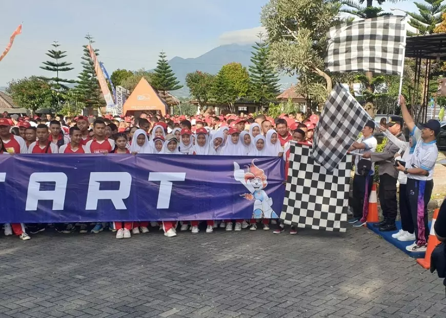 Kacab Diknas Apresiasi Fun Run Kebut Gunung SMK PGRI 3 Kota Malang